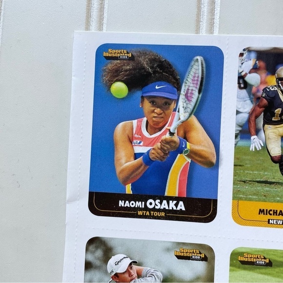2020 SI Sports Illustrated for Kids Collin Morikawa Naomi Osaka Uncut Sheet - Picture 4 of 7